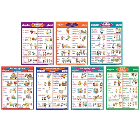 POSTER PALS Spanish Verb Posters, Set of 7 P23
